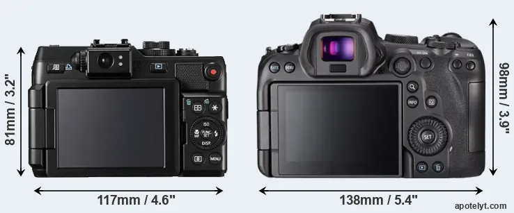 Comparison G1X or R6 rear