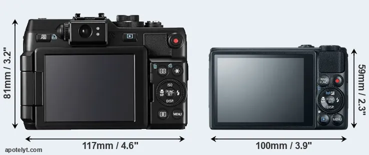 Comparison G1X or S120 rear