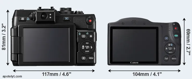 Comparison G1X or SX420 rear