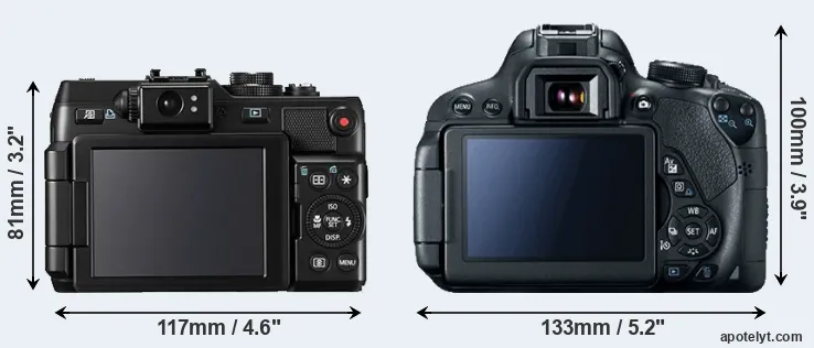Comparison G1X or T5i rear