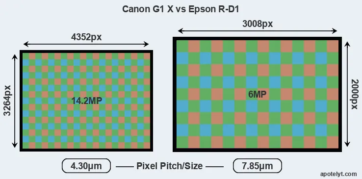 G1X versus R-D1 MP