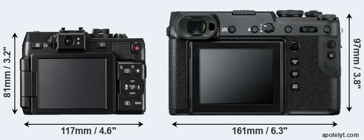 Comparison G1X or GFX 50R rear