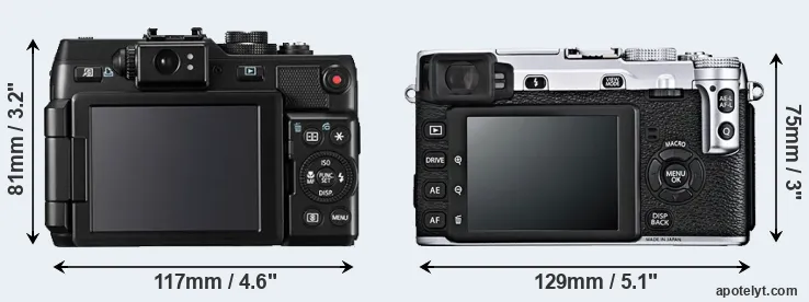 Comparison G1X or X-E1 rear