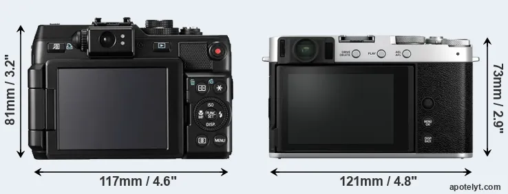 Comparison G1X or X-E4 rear