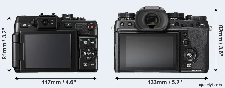 Comparison G1X or X-T2 rear