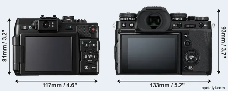 Comparison G1X or X-T3 rear