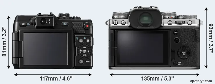 Comparison G1X or X-T4 rear