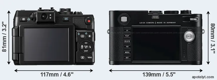 Comparison G1X or M Typ 240 rear