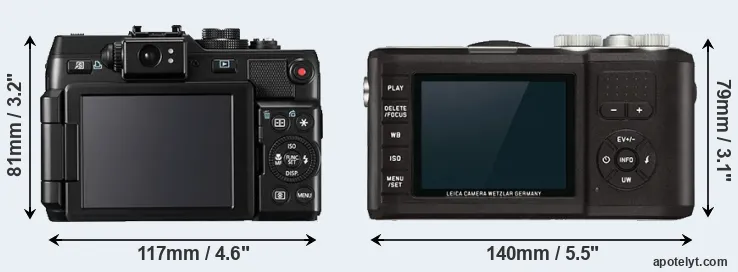Comparison G1X or X-U Typ 113 rear