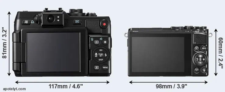 Comparison G1X or J5 rear