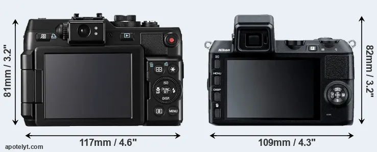 Comparison G1X or V2 rear