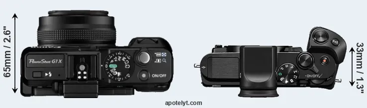Compare G1X versus V3 top