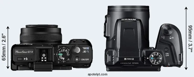 Compare G1X versus B500 top
