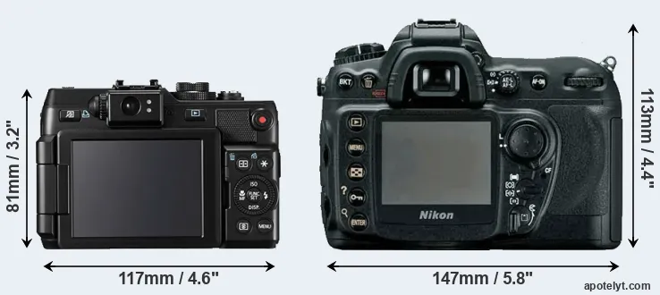 Comparison G1X or D200 rear