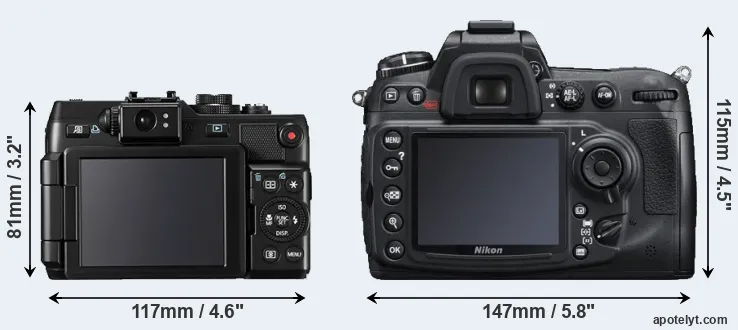Comparison G1X or D300S rear