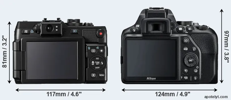 Comparison G1X or D3500 rear