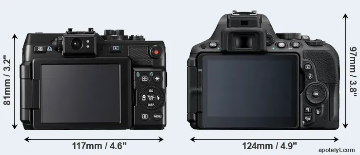 Comparison G1X or D5500 rear