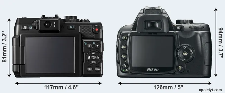 Comparison G1X or D60 rear