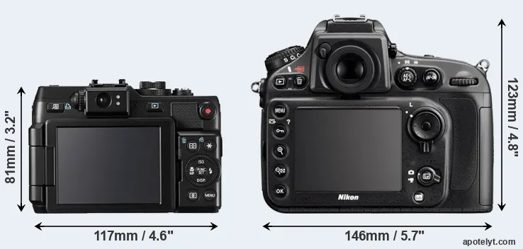 Comparison G1X or D800E rear