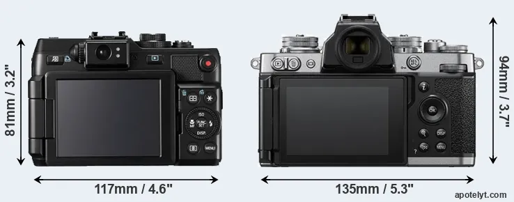 Comparison G1X or Z fc rear