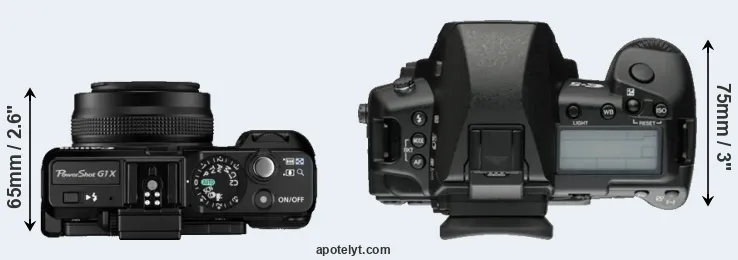 Compare G1X versus E-5 top