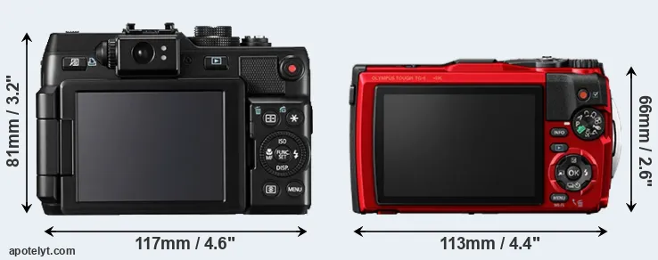 Comparison G1X or TG-6 rear