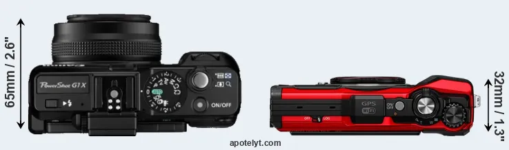 Compare G1X versus TG-6 top