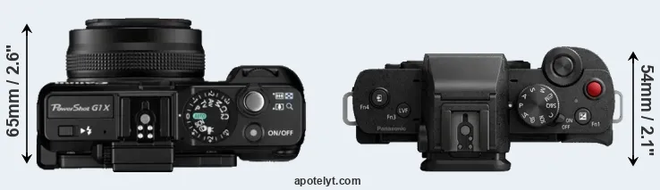 Compare G1X versus G110 top