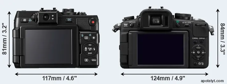 Comparison G1X or G2 rear