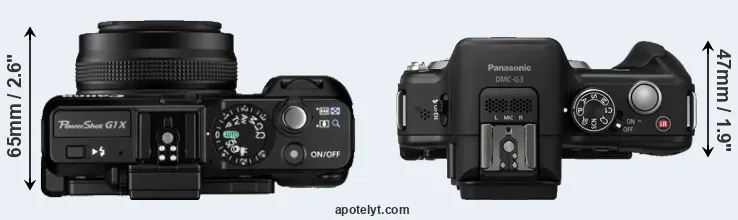 Compare G1X versus G3 top