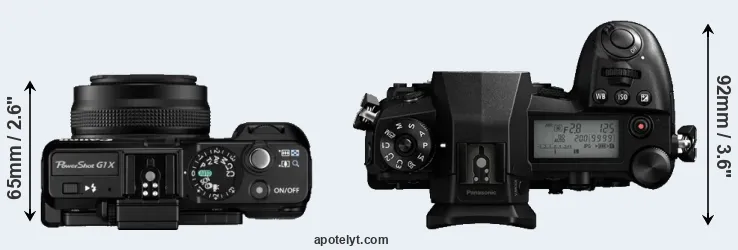 Compare G1X versus G9 top