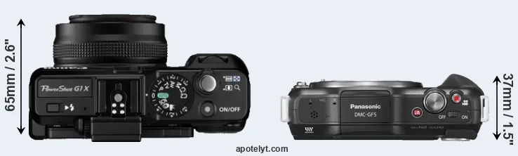 Compare G1X versus GF5 top