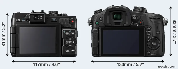 Comparison G1X or GH4 rear