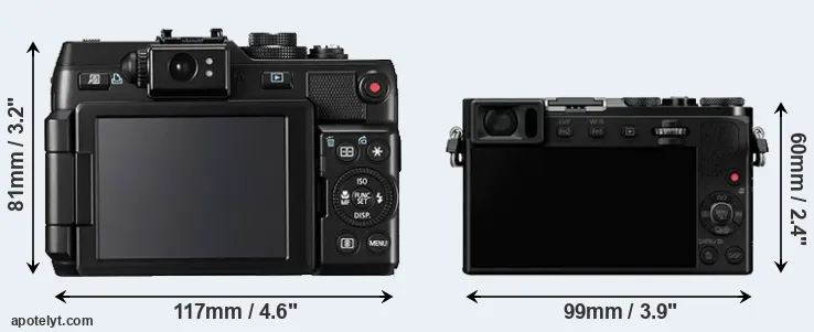 Comparison G1X or GM5 rear