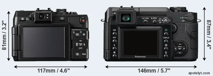 Comparison G1X or L1 rear