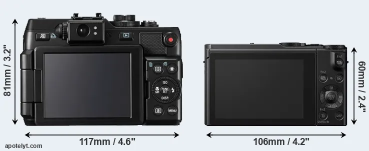 Comparison G1X or LX10 rear