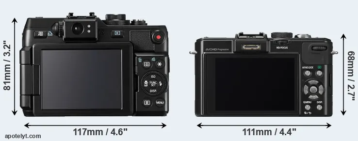 Comparison G1X or LX7 rear
