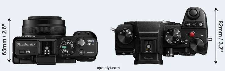 Compare G1X versus S5 top