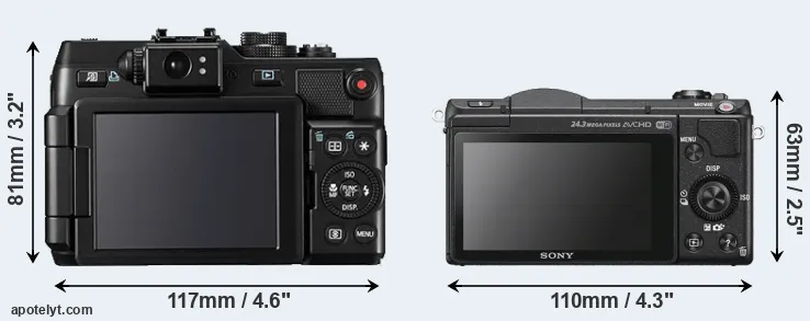 Comparison G1X or A5100 rear