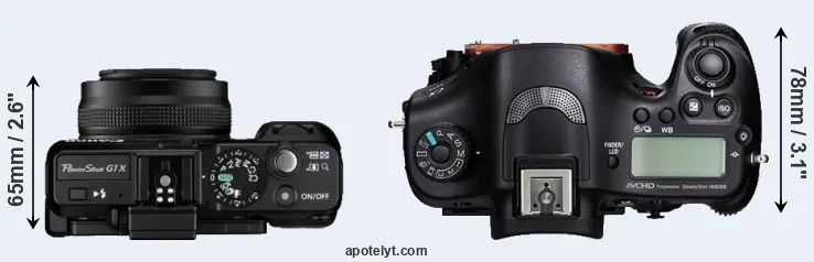 Compare G1X versus A99 top