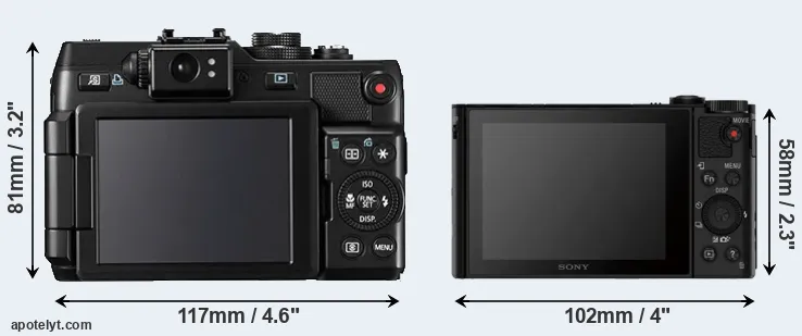 Comparison G1X or HX80 rear