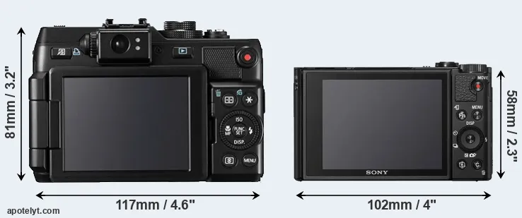 Comparison G1X or HX99 rear