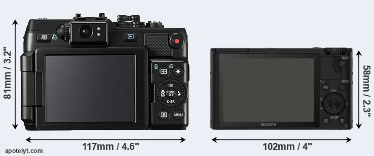 Comparison G1X or RX100 rear