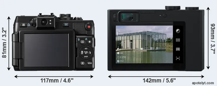Comparison G1X or ZX1 rear