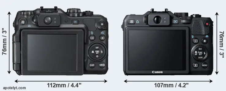 Comparison G12 or G15 rear