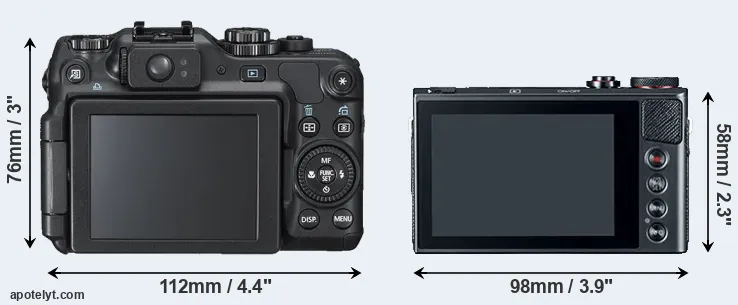 Comparison G12 or G9X rear