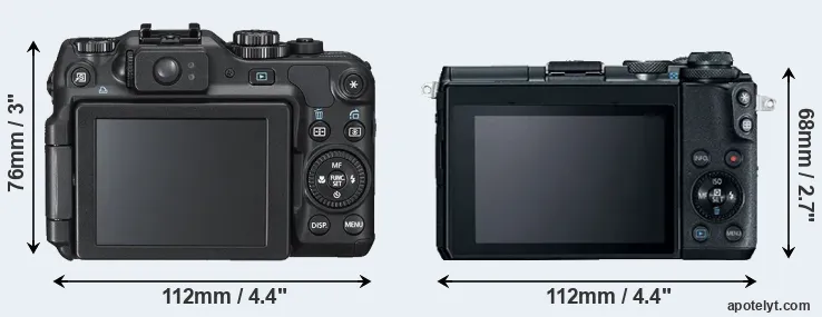 Comparison G12 or M6 rear