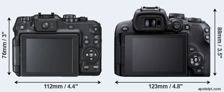 Comparison G12 or R10 rear