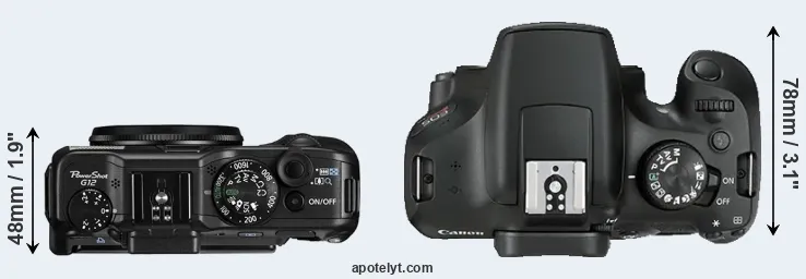 Compare G12 versus T6 top