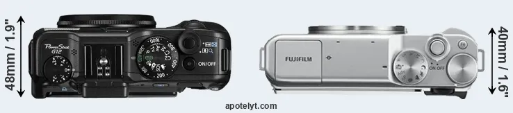 Compare G12 versus X-A10 top